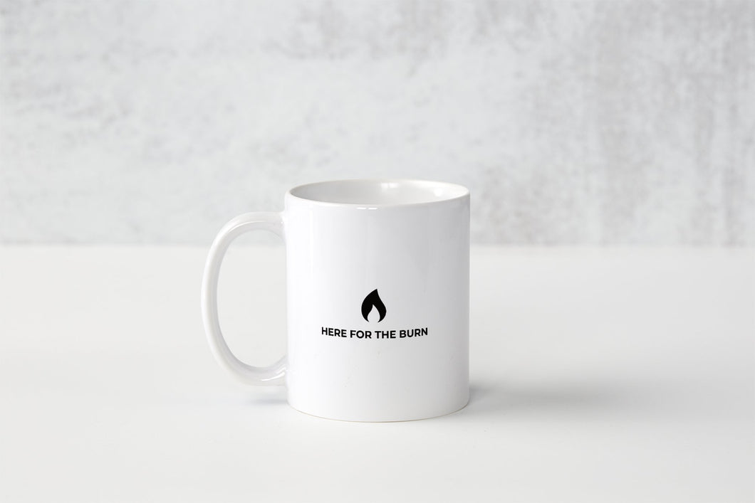 Here For The Burn Spill The Tea Mug